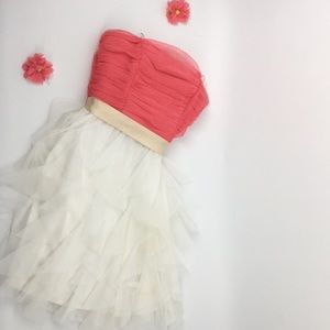 Pink White Formal Prom Dress ( F2013)